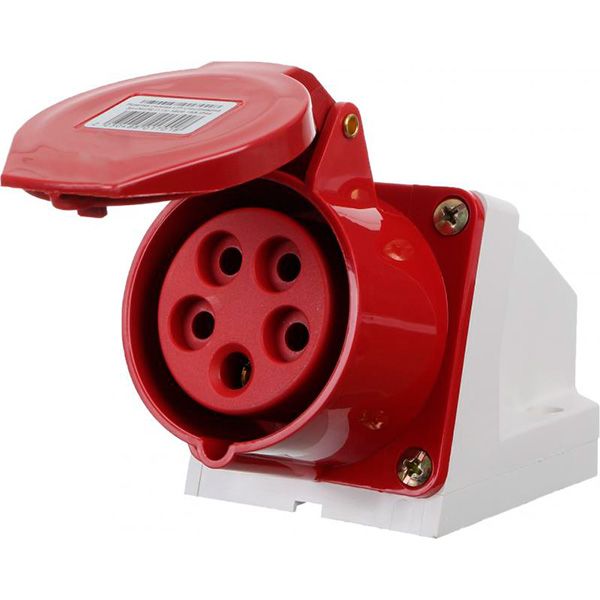 Розетка силовая стационарная с заземлением UP! (Underprice) 3p+N+PE (115) 380В 16А IP44 серый