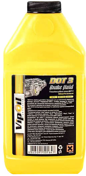 Тормозная жидкость VipOil DOT-3 0,375л 
