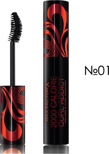 Тушь для ресниц Max Factor 2000 CALORIE CURL ADDICT объемная-завивающая черний 11 мл