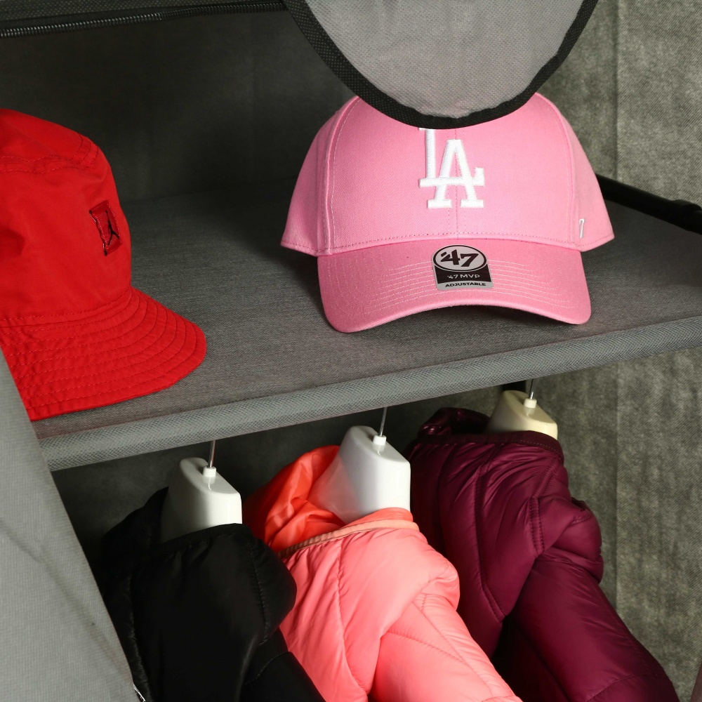 Тканевый шкаф Sensio HOME HANG 1555х695х430 мм серый