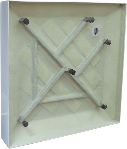 Поддон душевой ScandiSPA EDDA полукруглый 900х900х150 мм