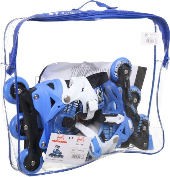 Роликовые коньки UP! (Underprice) RS-51-BB р. 35-38 голубой
