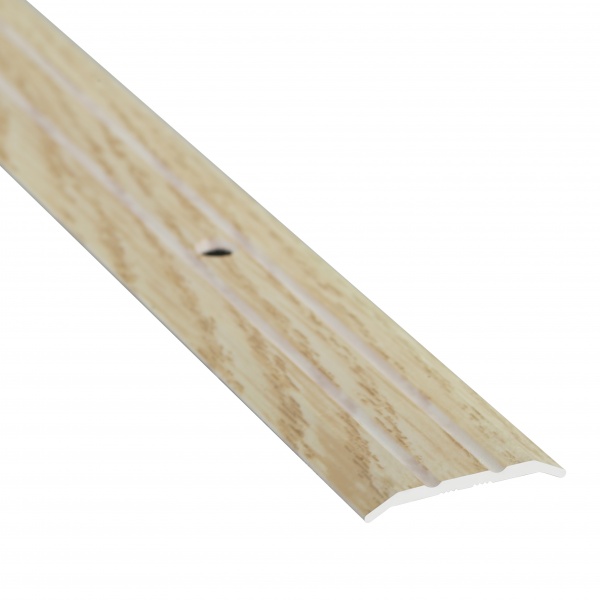 Порожек 25 мм х 0,9 м Braz Line рифленый с отверстиями 900 мм дуб натуральный 