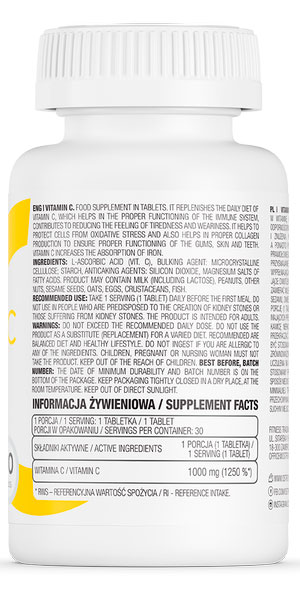 Витамин С Ostrovit Vitamin C 30 шт./уп. 