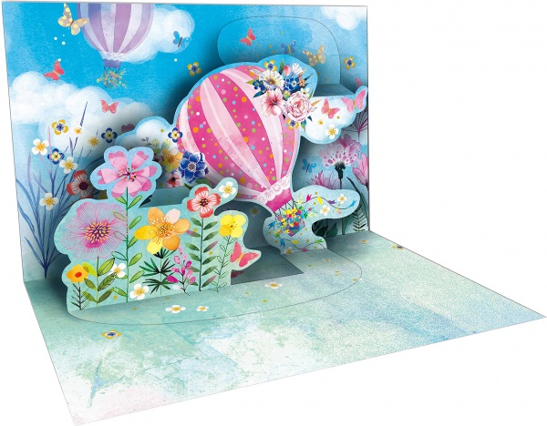 Листівка вітальна POP-UP з 3D-малюнком всередині та з конвертом 