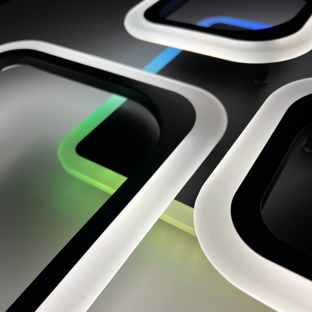 Люстра світлодіодна Luminaria 90 Вт LED-модуль чорний OVAL RGB 90W 5S BLACK