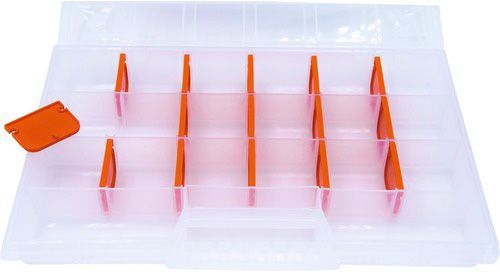 Органайзер для мелких деталей для метизов Prosperplast прозрачный (290x195x35) 20 секций (NORT12) 12