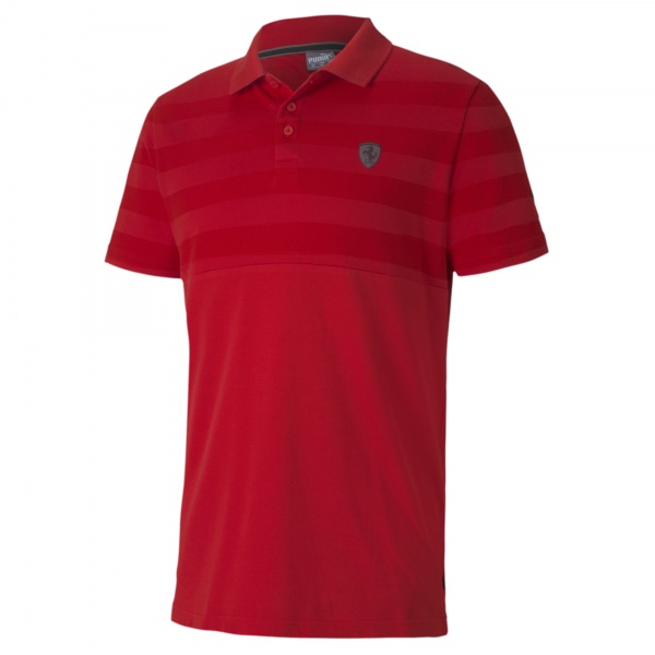 Поло Puma Ferrari Striped Polo 59612302 р.S червоний