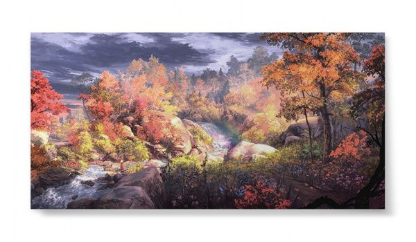 Репродукція Класика. Осінній пейзаж 96x48 см 