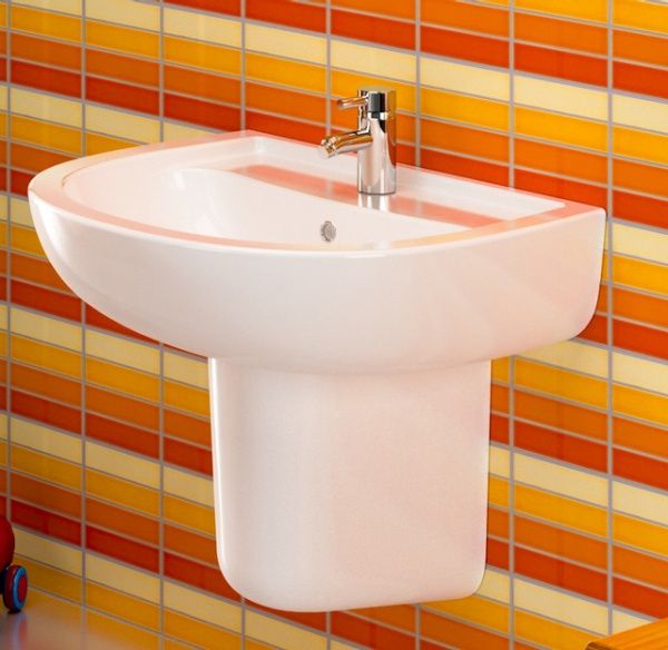 Умивальник VOLLE Virgo 13-23-600 з напівп’єдесталом