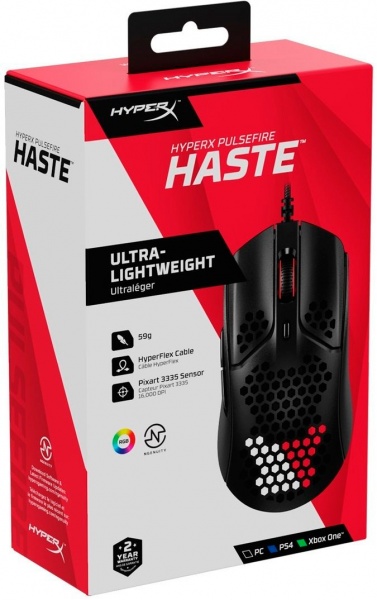 Мишка HyperX Pulsefire Haste USB Black (HMSH1-A-BK/G) 