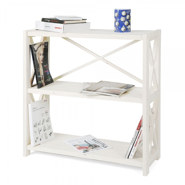 Стеллаж деревянный DDK Furniture 850x800x300 мм белый (ran3_white) 