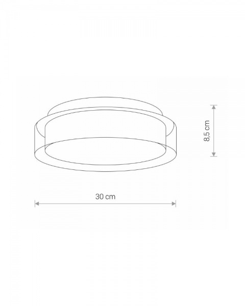 Светильник потолочный Nowodvorski Pan Led 1x12 Вт белый 8173 