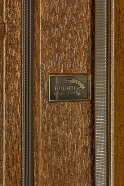 Дверь входная Термо House-703 улица дуб бронзовый 2050x1200 мм правая