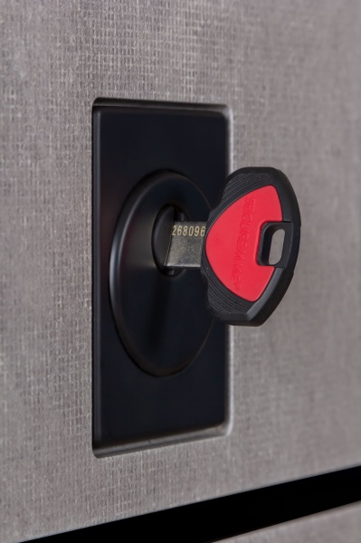 Дверь входная Булат К-8 (квадро) 540/249 wavestone grey / белый супермат 2050x950 мм правая