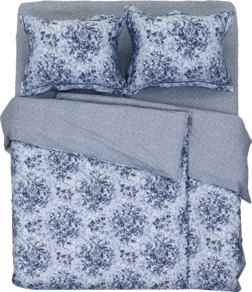 Комплект постільної білизни Marzan сімейний синій Lameirinho 