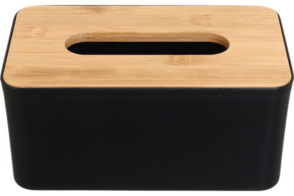 Салфетница Vivendi для салфеток пластиковая черная