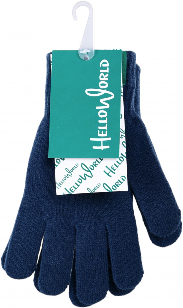 Рукавицы HW для мальчиков р.16 /синий