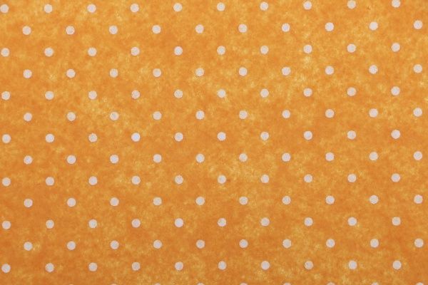 Фетр с принтом Горох оранжевый, 165085 1 мм, 33х42,5 см