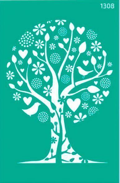 Трафарет многоразовый самоклеящий Абстрация № 1308 GPТ50045838 130x200 мм Rosa Talent