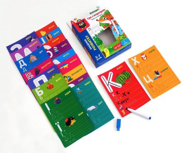 Игра с маркером Vladi Toys Пиши и вытирай. Буквы и слова VT5010-13