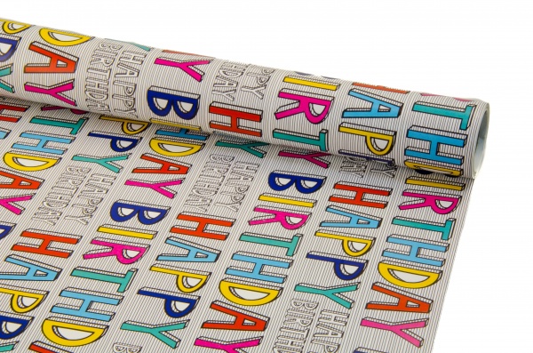 Бумага для упаковки в ассортименте 0,7х2 м