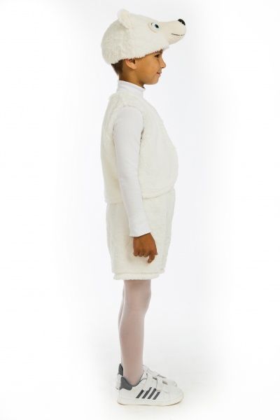 Костюм карнавальний КАРНАВАЛІЯ Ведмедик білий 4-7 років р.116-122 білий