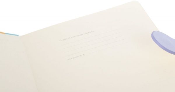 Блокнот в мелкий горошек с застежкой