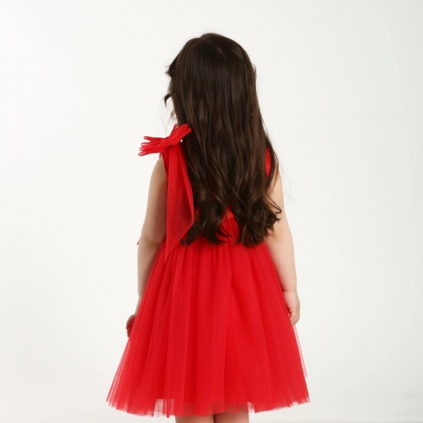 Платье Maya-MI Бант с лентой 0105-0023-10-1 р.146 красный 