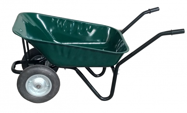 Комплект Бетономешалка Orange СБ 180л + Тачка строительная ALOFT 100л зеленая