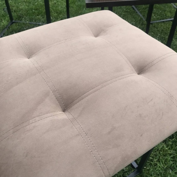 Пуф-трансформер 5 в 1 из велюра со столиком венге / коричневый 