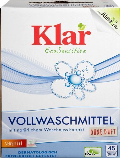 Пральний порошок для машинного та ручного прання Klar EcoSensitive 2,475 кг