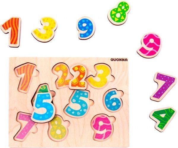Пазл-вкладыш Quokka Цифры (4820217310107)
