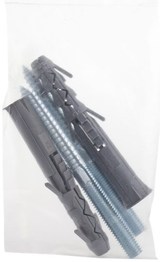 Шпилька двухрезьбовая винт-шуруп 10x120 мм 2 шт EXPERT FIX