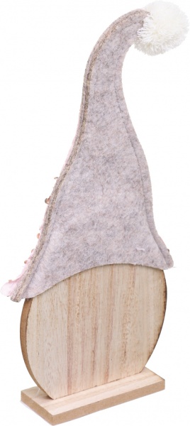 Статуэтка декоративная Санта розовая 32 см 