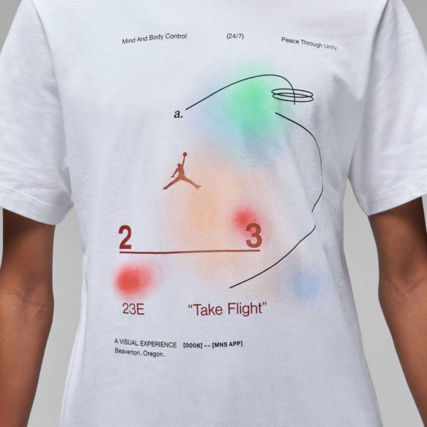 Футболка Nike M J 23E SS CREW DV8410-100 р.L білий