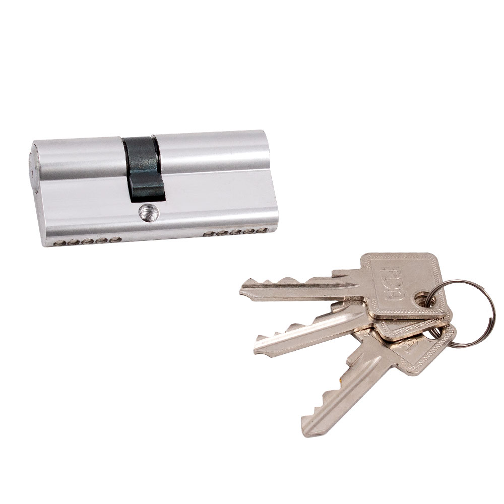 Цилиндр RDA 30x38 ключ-ключ 68 мм хром 65353