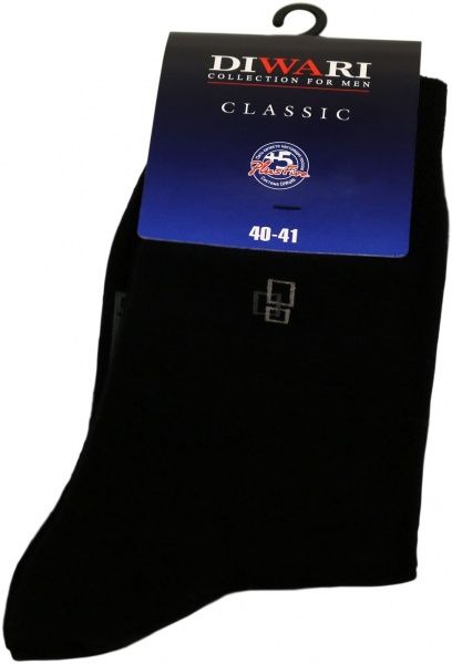 Шкарпетки Diwari CLASSIC 008 р. 25 чорний 