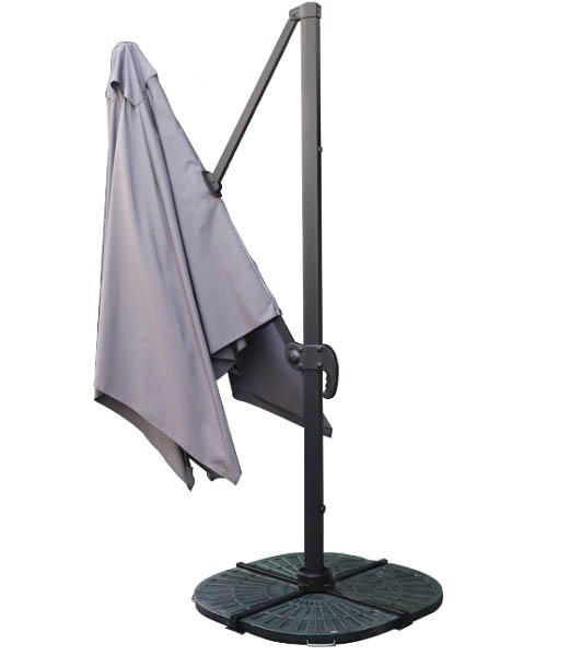 Зонт садовый консольный с наклоном AFHU-004 3x3 м серый