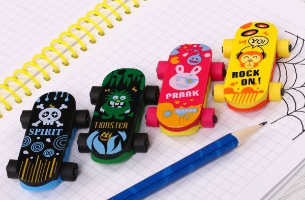 Ластик Скейт желтый