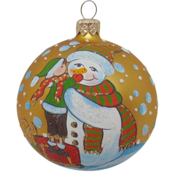 Шар новогодний стеклянный d100 сюжет 9413/33763 