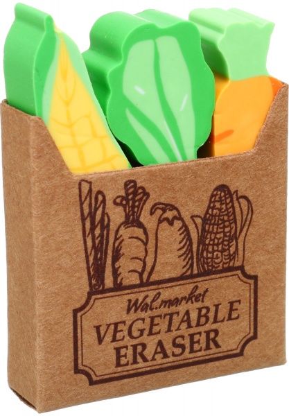 Набір гумок Овочі 3 шт.