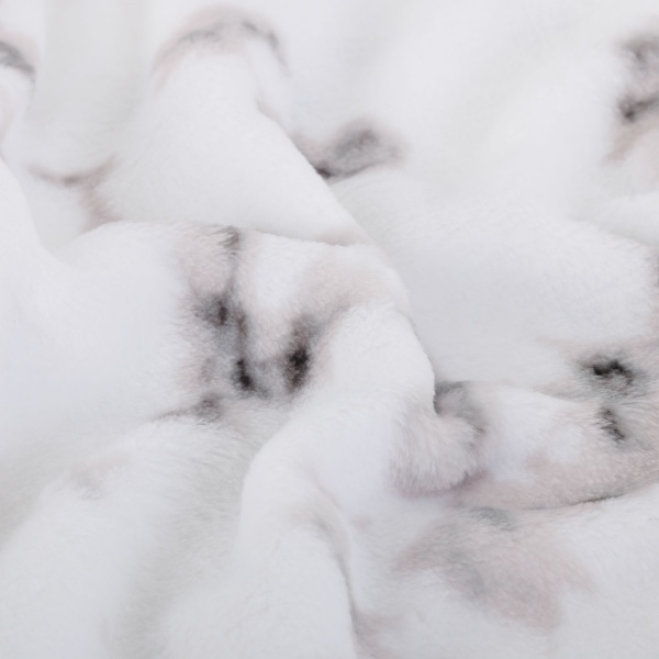 Плед Flannel Plush White Marble 160x200 см белый La Nuit 