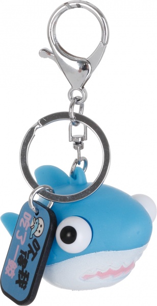 Брелок для рюкзаков антистресс Акула голубая