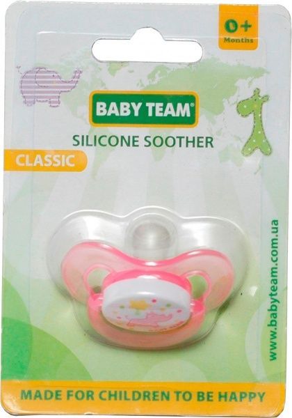 Пустушка Baby Team силіконова класична 3007