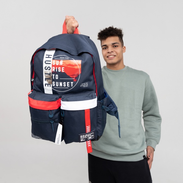 Рюкзак школьный YES Sport T-126 Hustle синий