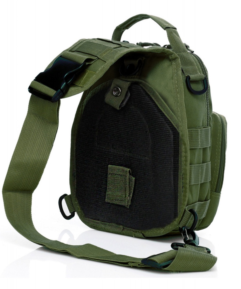 Сумка-рюкзак 1991 ТМ нагрудная тактическая OXFORD 7л GREEN
