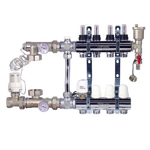 Комплект FADO S.r.l для подключения системы «теплый пол» 4 выхода SEN04