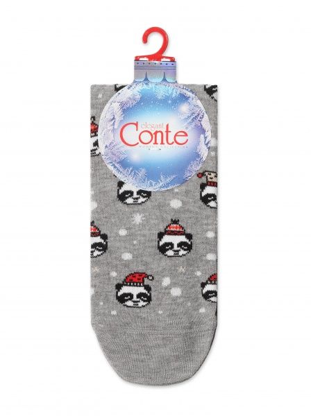 Шкарпетки жіночі Conte New Year 20С-34СП р. 23-25 сірий 1 пар 