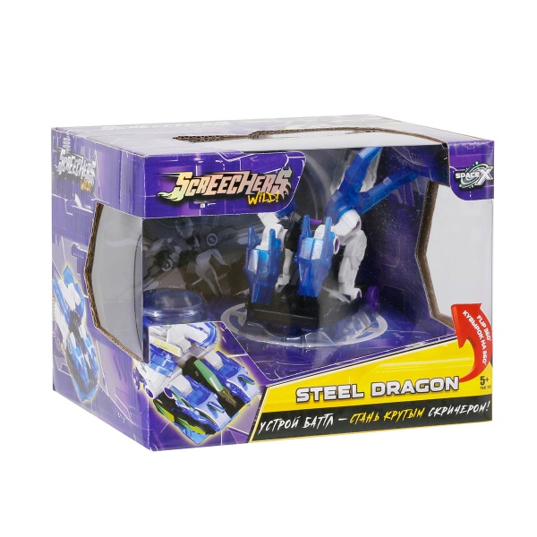 Трансформер Screechers Wild S3 L2 Стіл Дрегон 1:43 EU682203